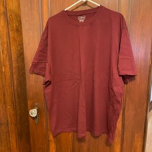 L.L. Bean Men's Maroon T-Shirt XXL